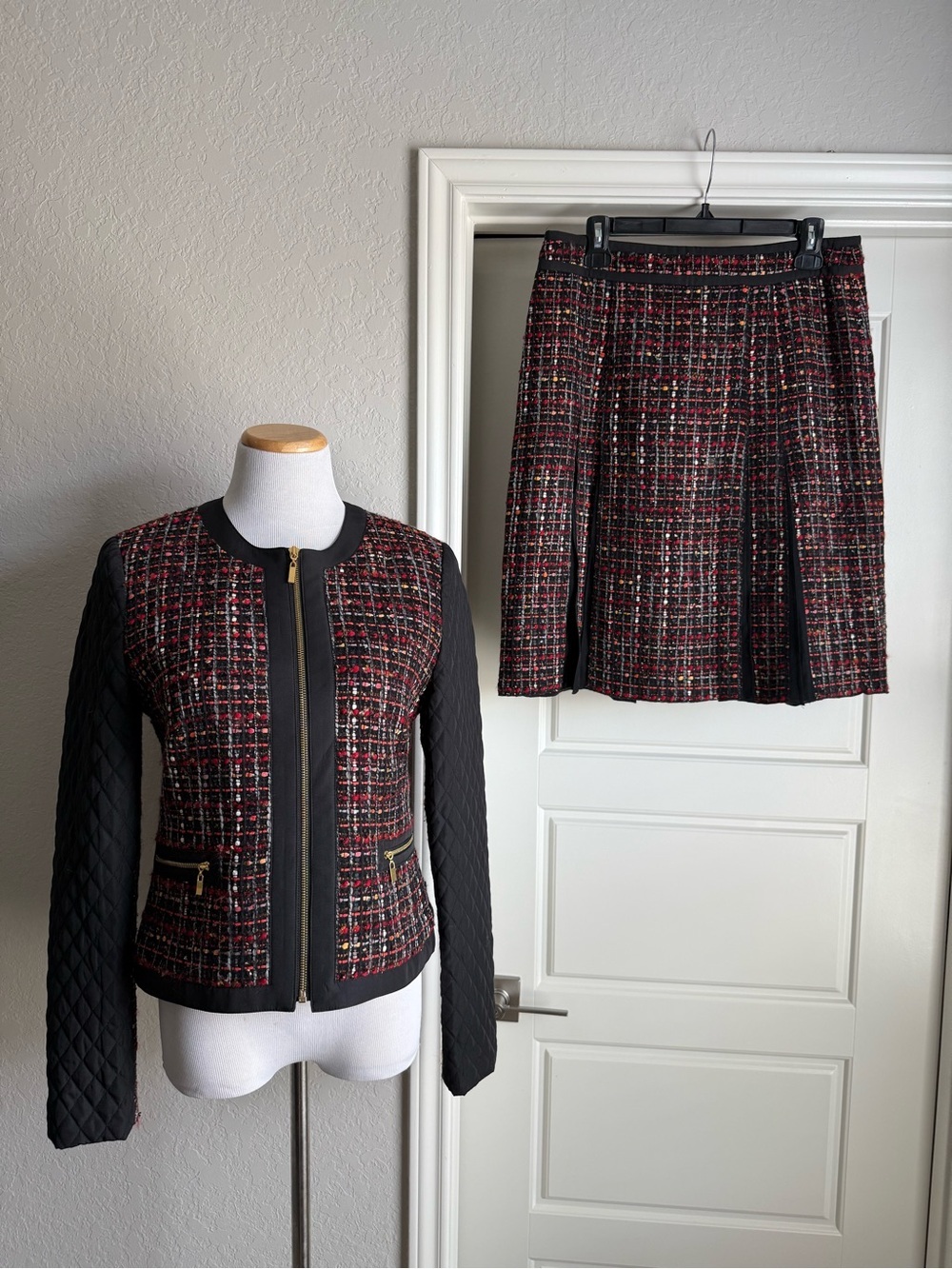 Carlisle Boucle Tweed Skirt Suit Set - Picture 2 of 15